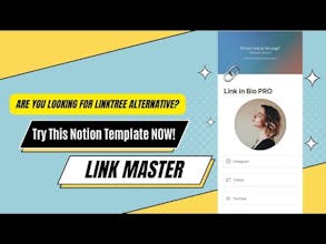 LinkMaster: Link in Bio Notion Template gallery image