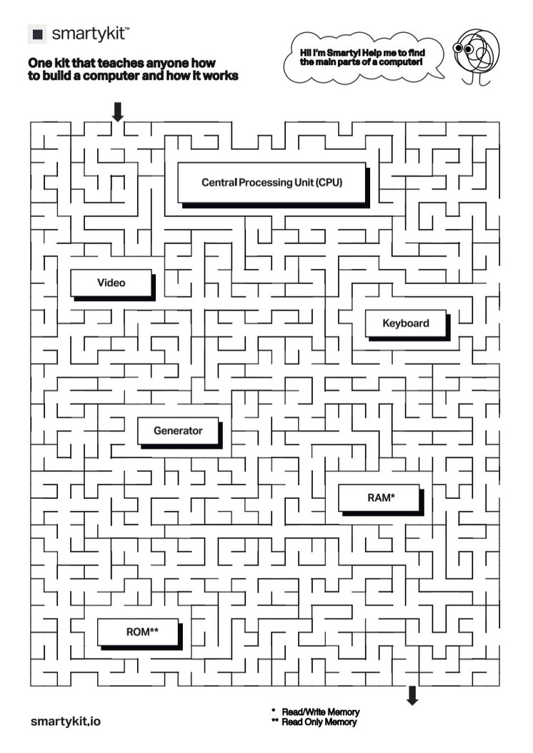 SmartyKit computer maze for kids&geeks gallery image
