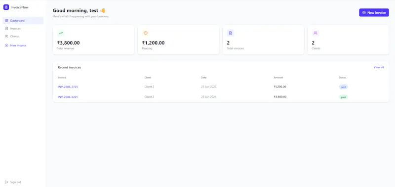 InvoiceFlow screenshot 1