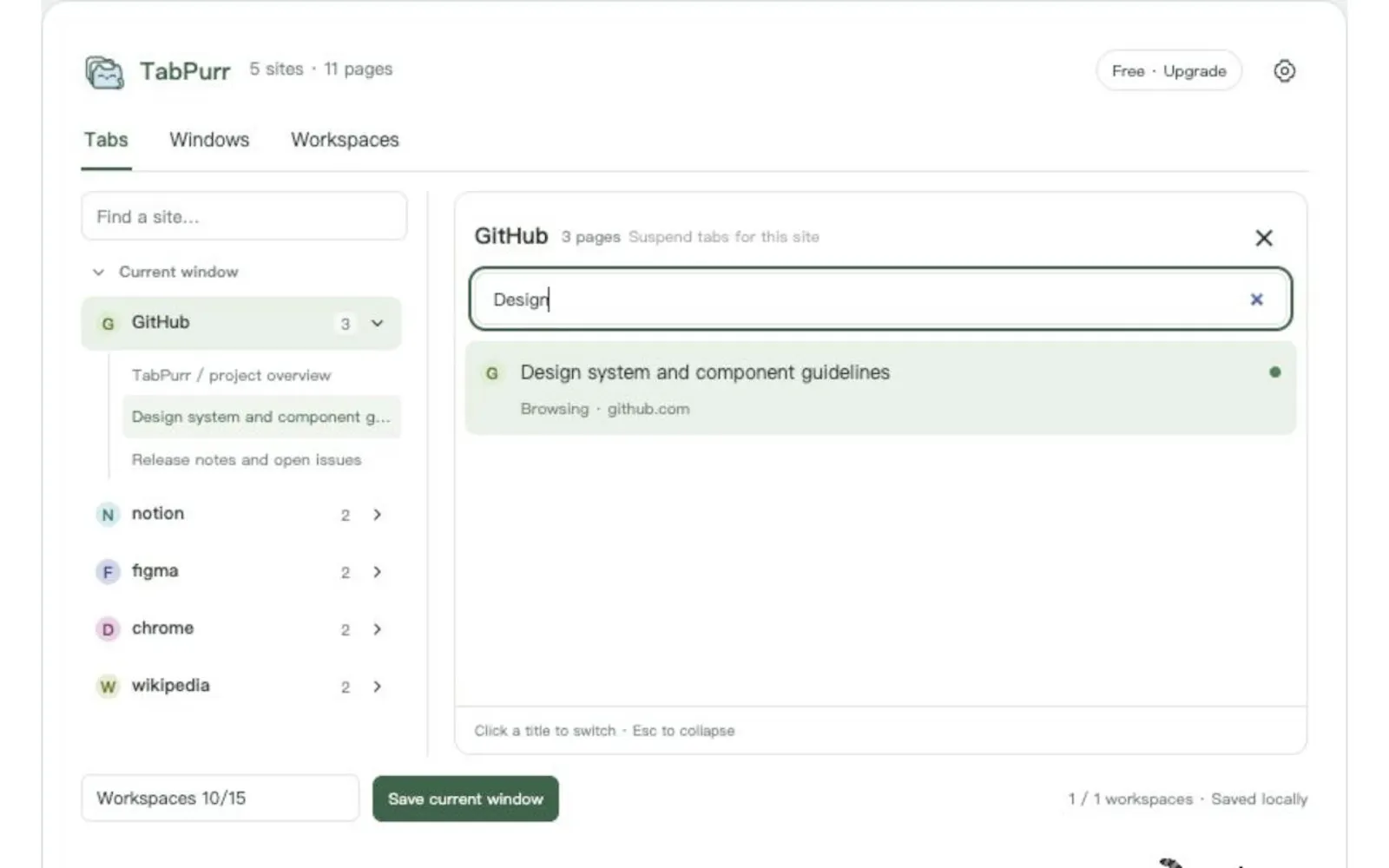 TabPurr | Save & Restore Chrome Tabs screenshot 4