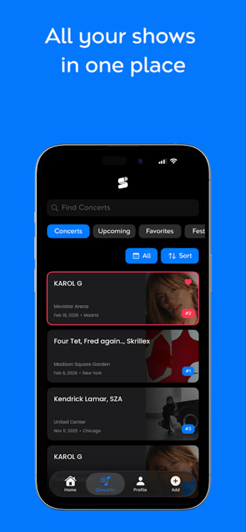 Stubs: Concert Tracker screenshot 3