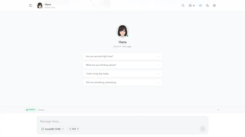 Hana screenshot 2