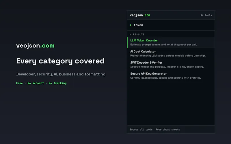 VeoJSON – 44+  Developer Micro-Tools screenshot 4