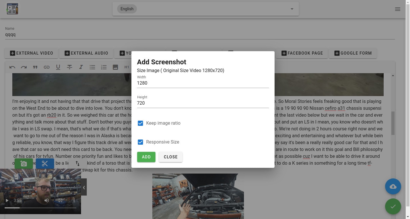 Video2Post gallery image