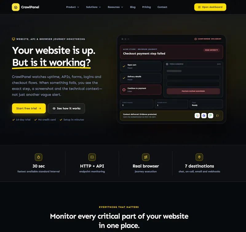 CrawlPanel screenshot 3