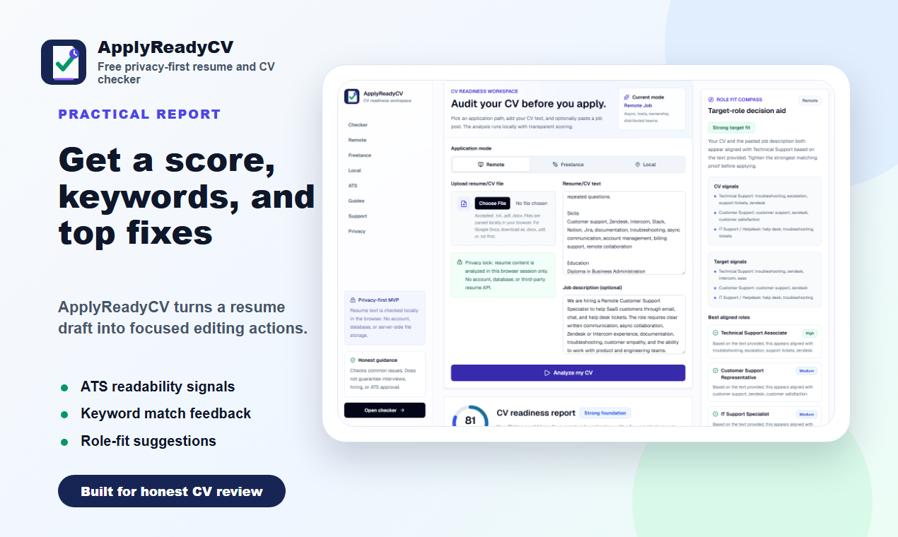 ApplyReadyCV gallery image
