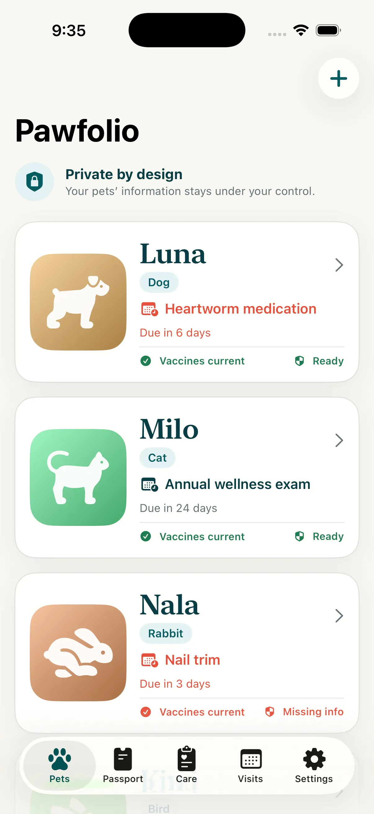 Pawfolio Pet Health Records gallery image