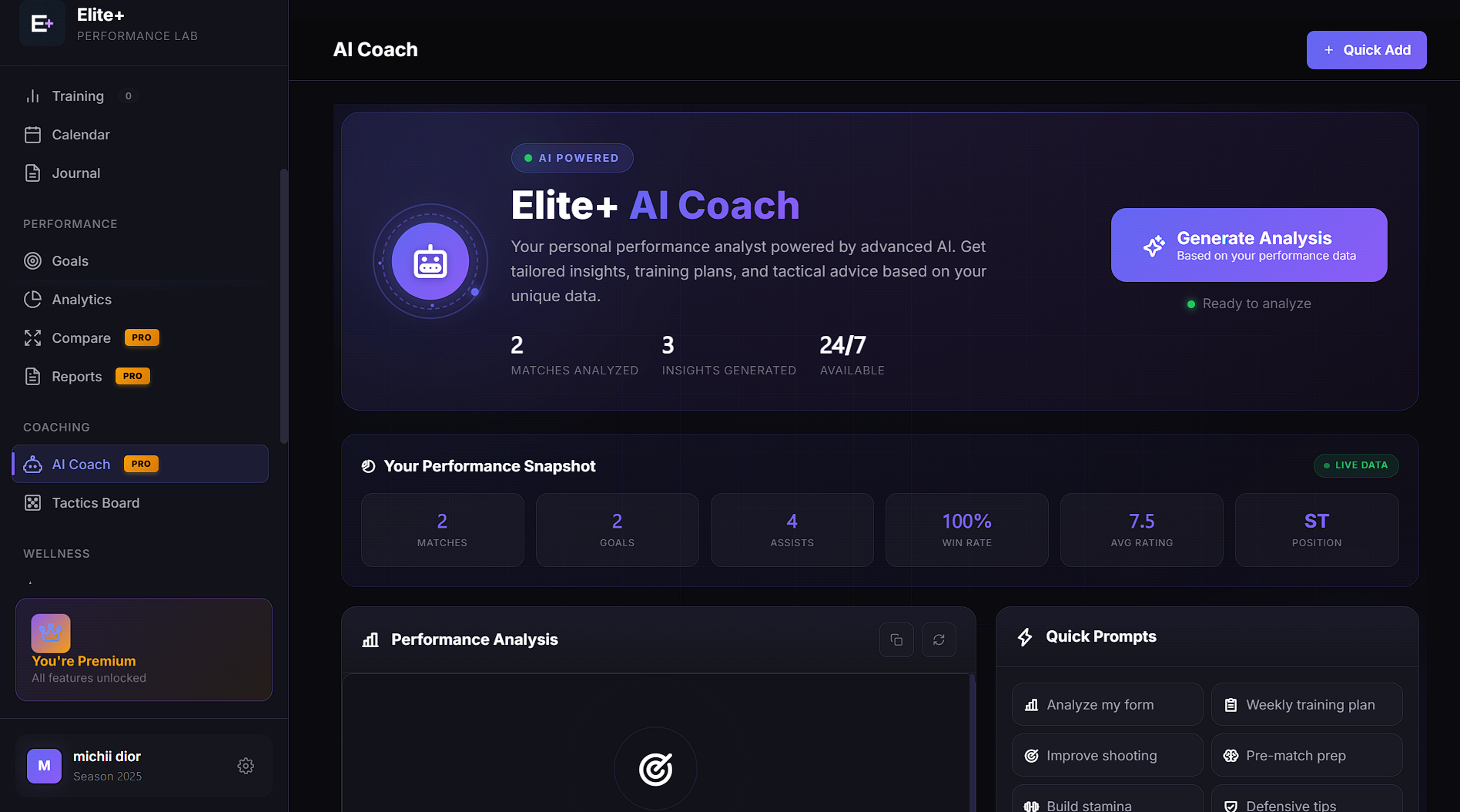 Elite+ - Screenshot 2 showing product features and functionality