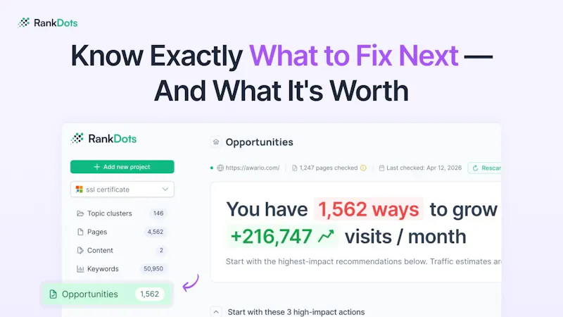 RankDots Opportunities screenshot 1 (video preview)