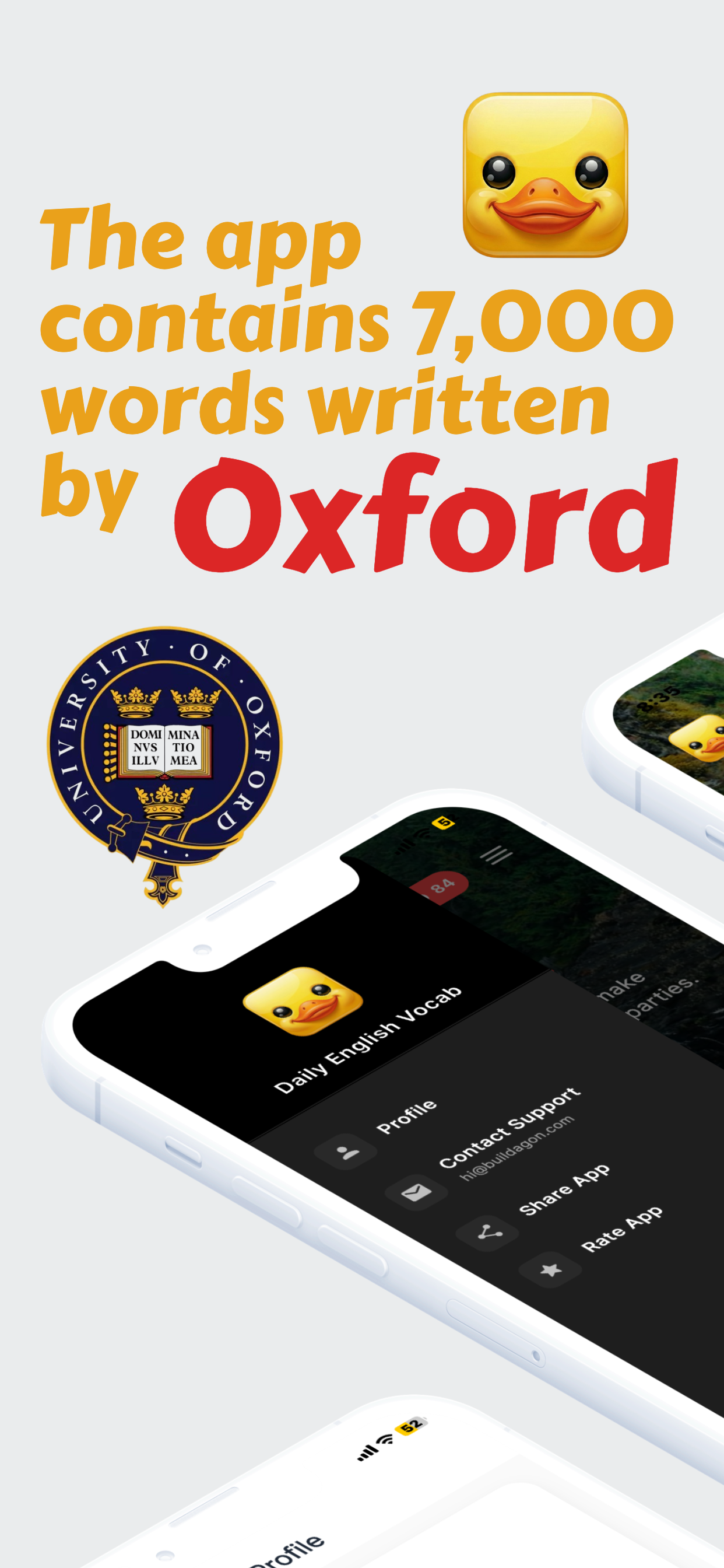 English Vocab- Words By Oxford - Main product screenshot demonstrating key features and user interface