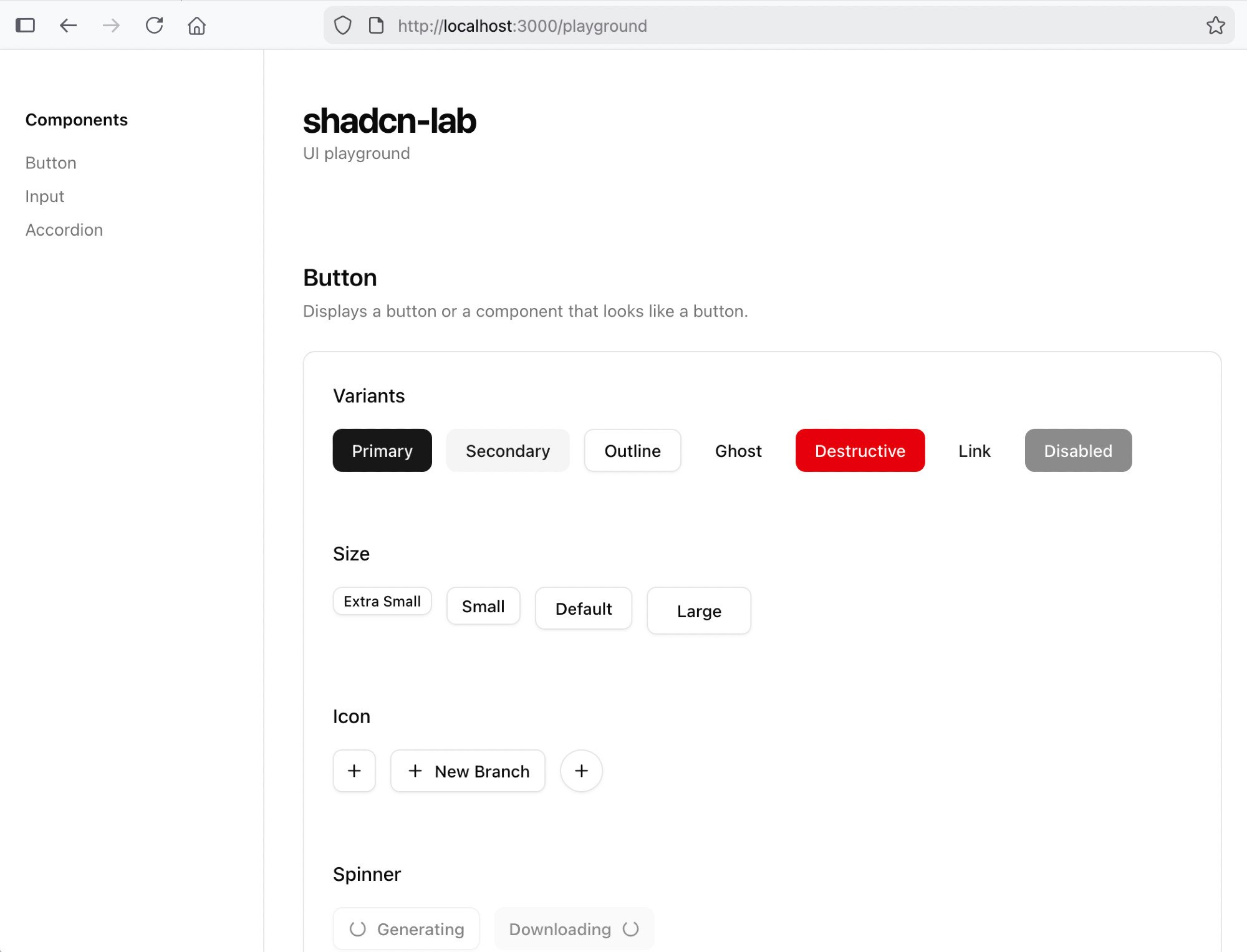 shadcn-lab - Screenshot 2 showing product features and functionality