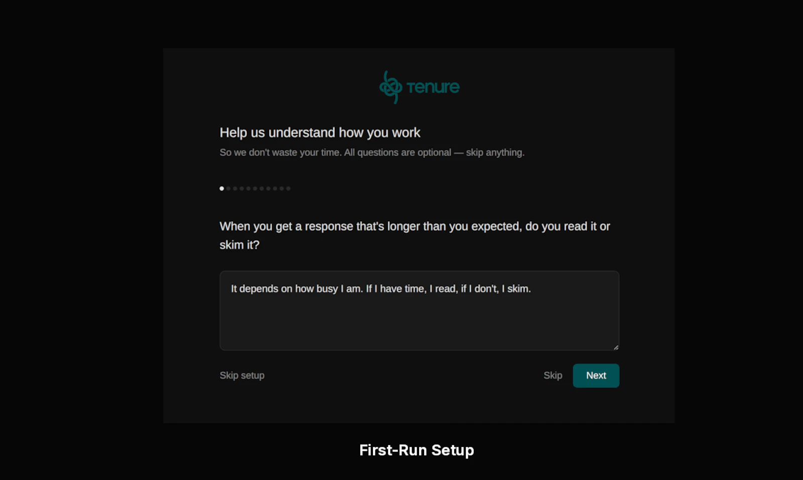 Tenure screenshot 2