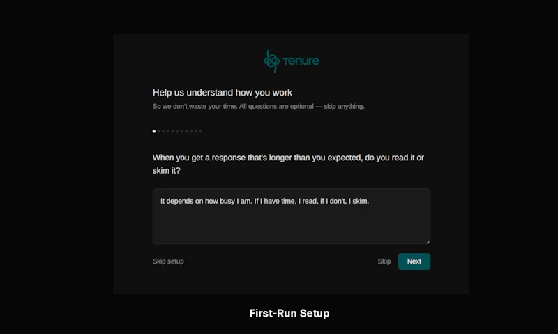 Tenure screenshot 2