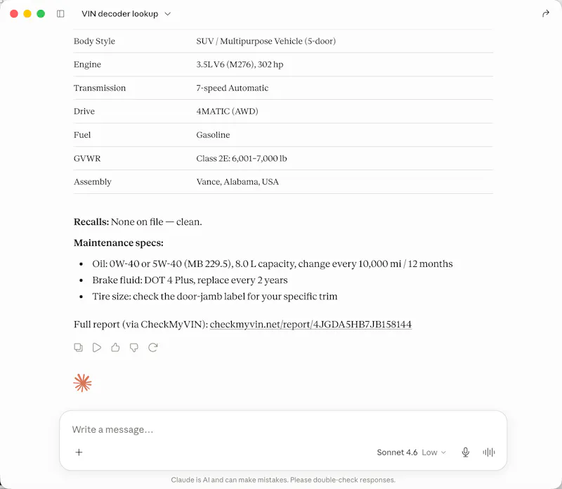 CheckMyVIN screenshot 7