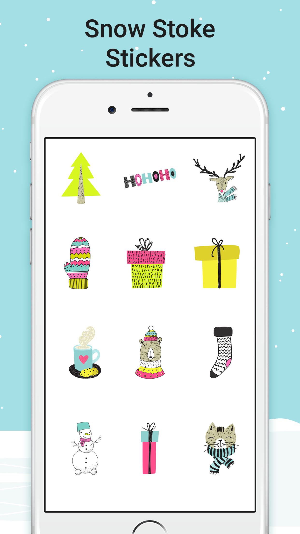 Snow Stoke Stickers for iMessage gallery image