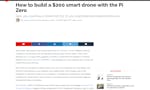 A $200 Smart Pi Zero Drone  image