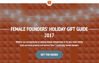 YC Female Founders Holiday Gift Guide 2017 gallery image