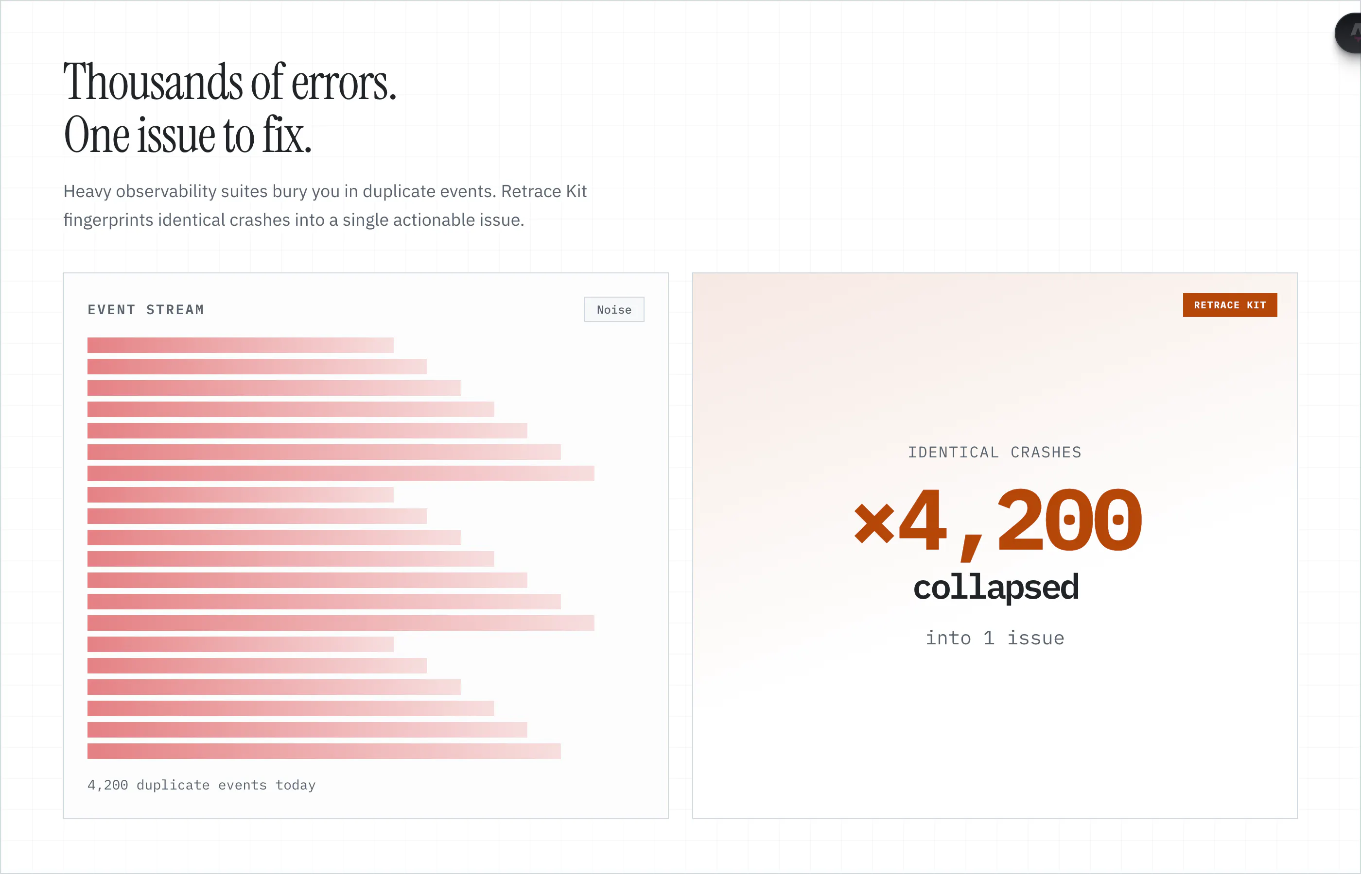 RetraceKit – Error Tracking platform gallery image