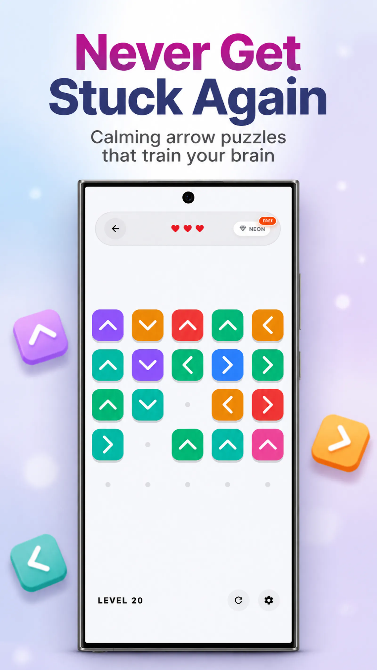GridSnap: Arrow Puzzle screenshot 2