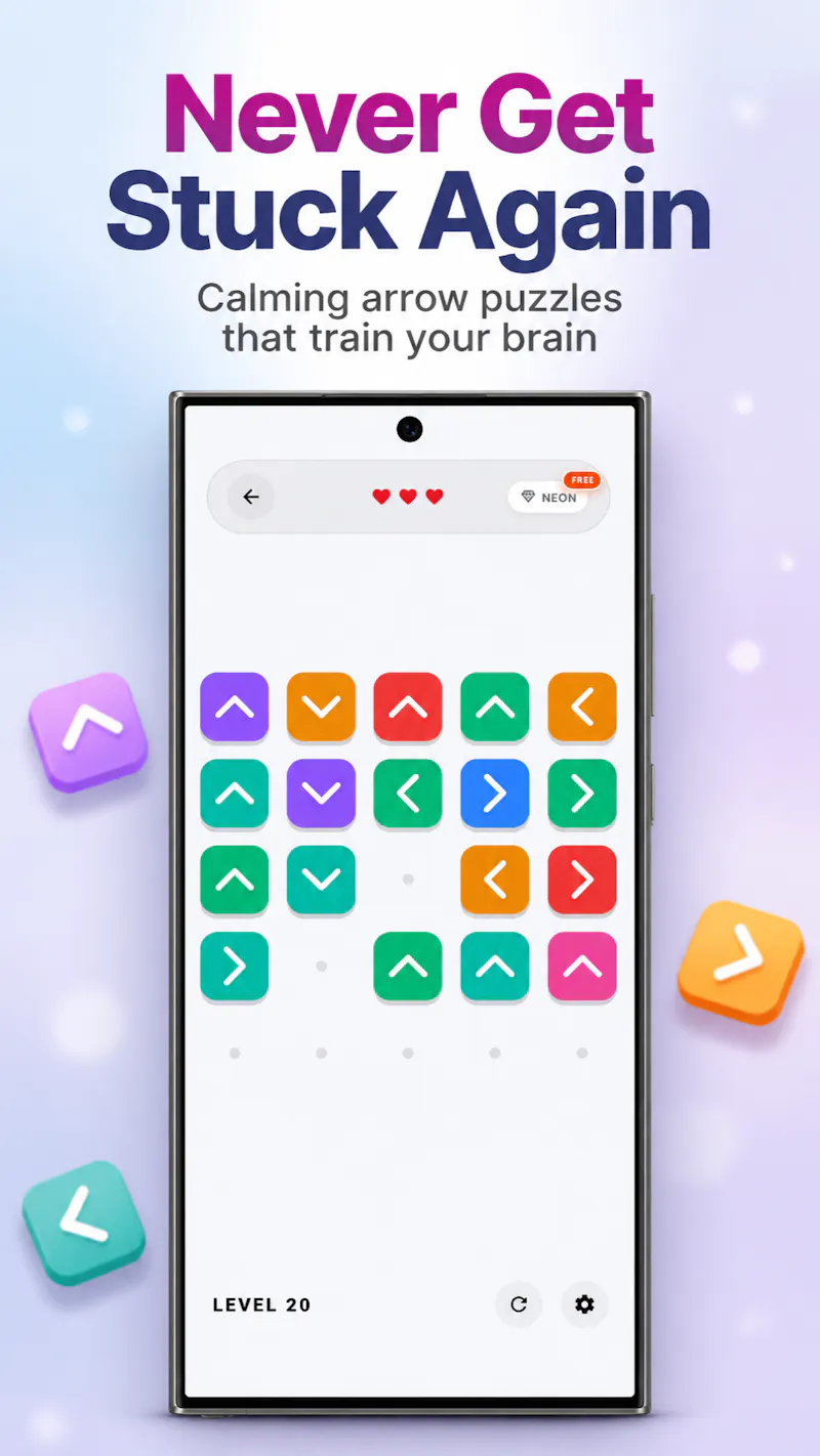 GridSnap: Arrow Puzzle screenshot 2