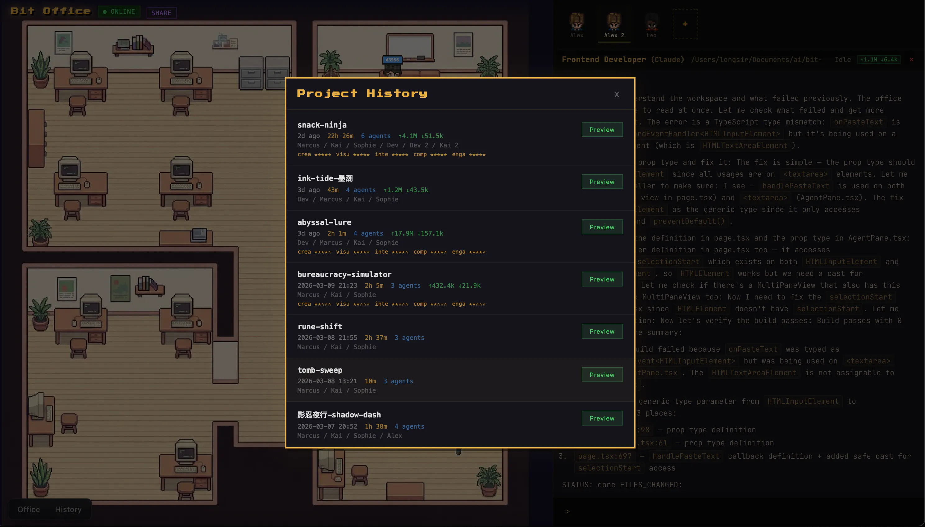 Bit Office: Pixel office for AI agents and multi-agent collaboration ...