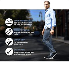 The Ultimate Performance Chinos by Woodies gallery image