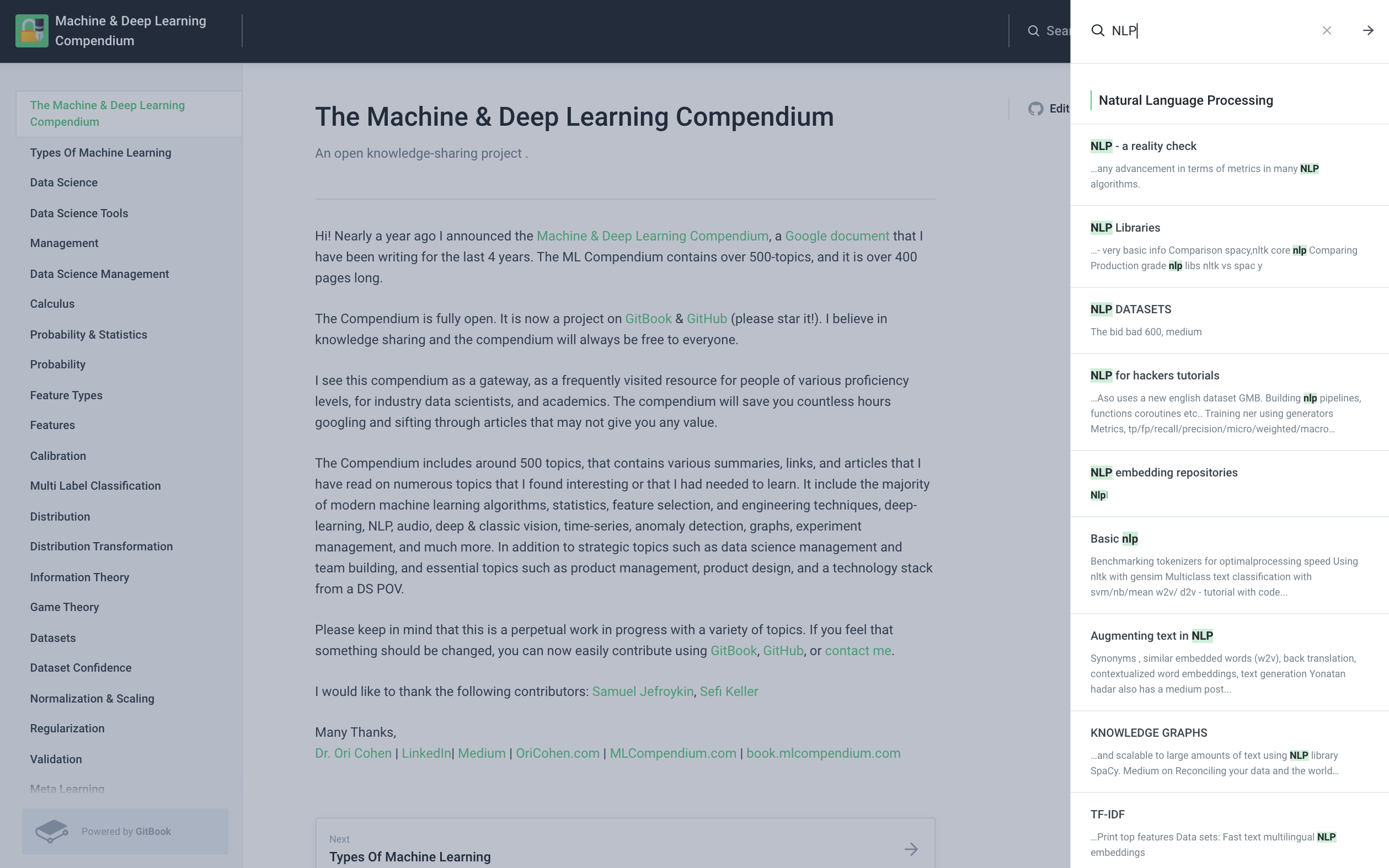 Machine & Deep Learning Compendium gallery image