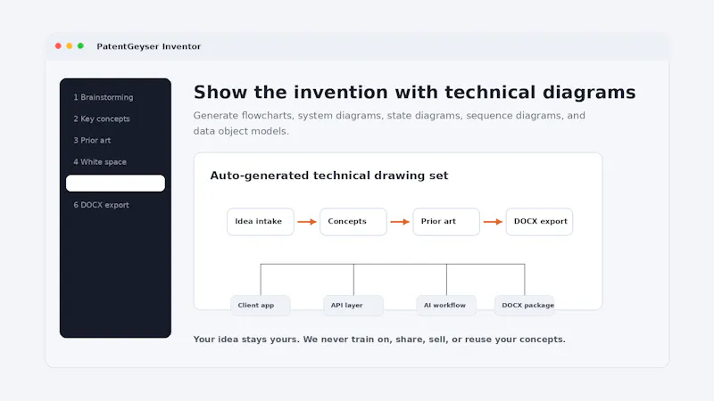 Geyser™ — Software Provisional Patents screenshot 4