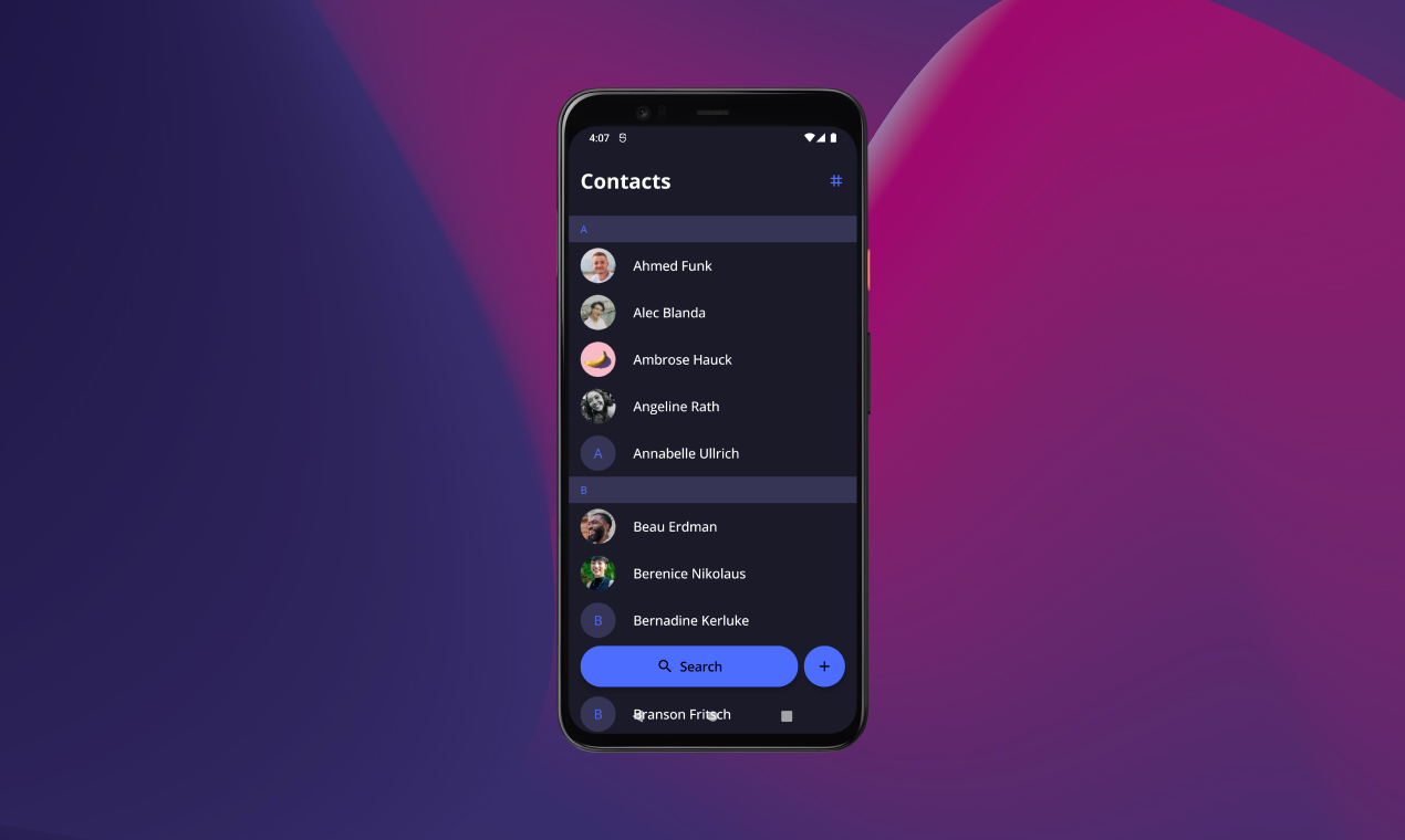 Jetpack Compose Starter Kit: Contacts gallery image
