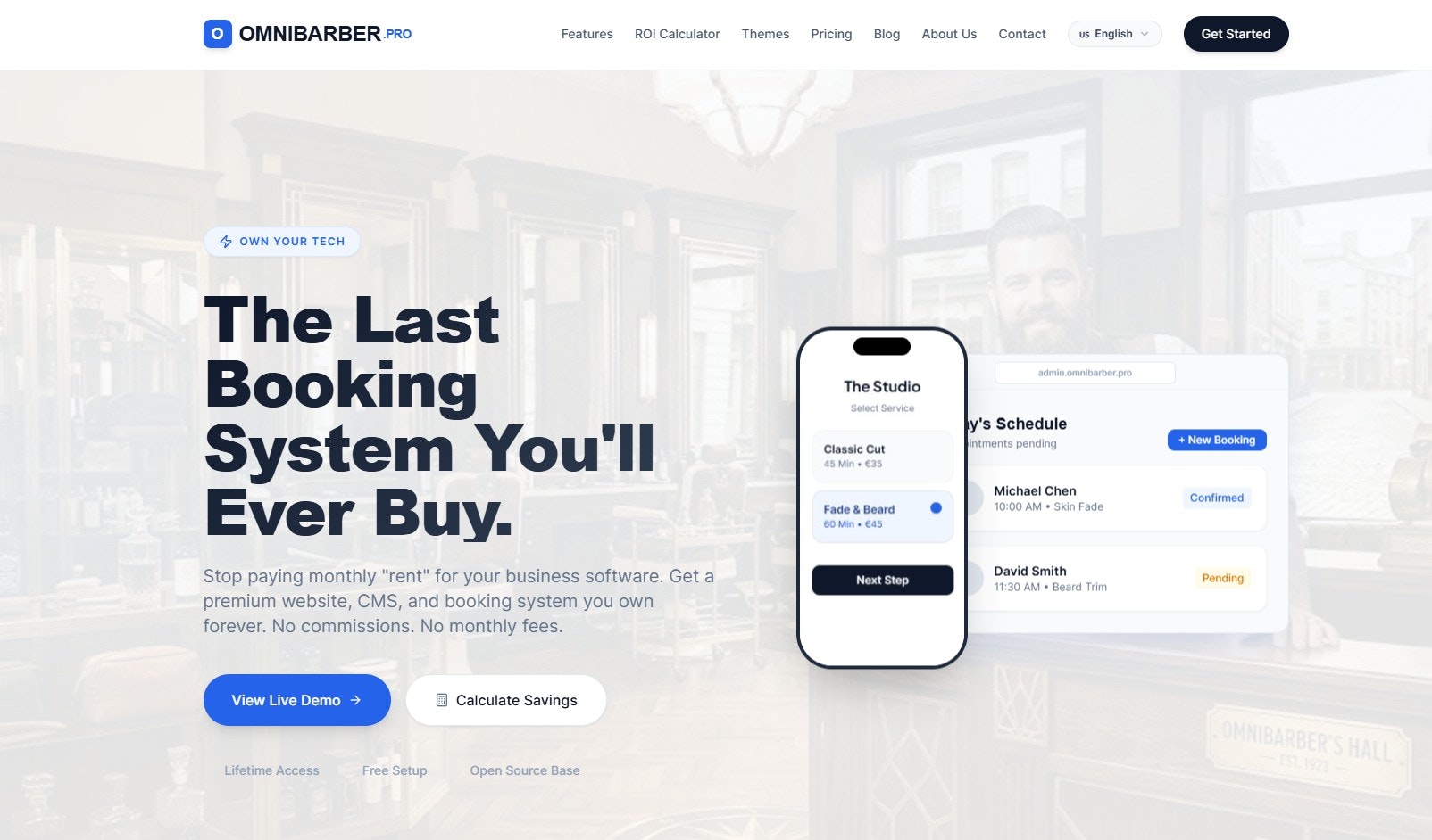 OMNIBARBER The Booking System you need gallery image