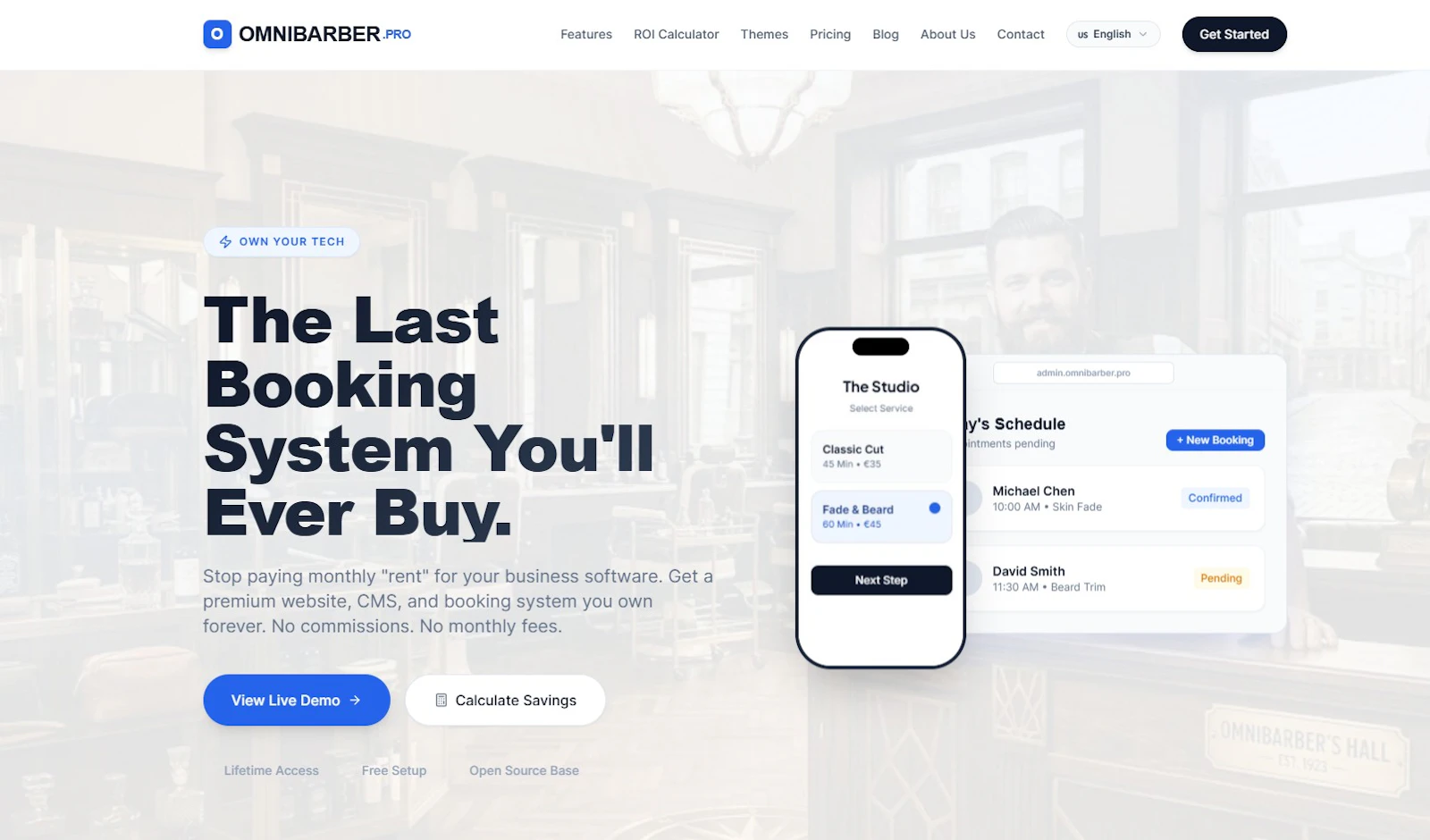 OMNIBARBER The Booking System you need screenshot 2