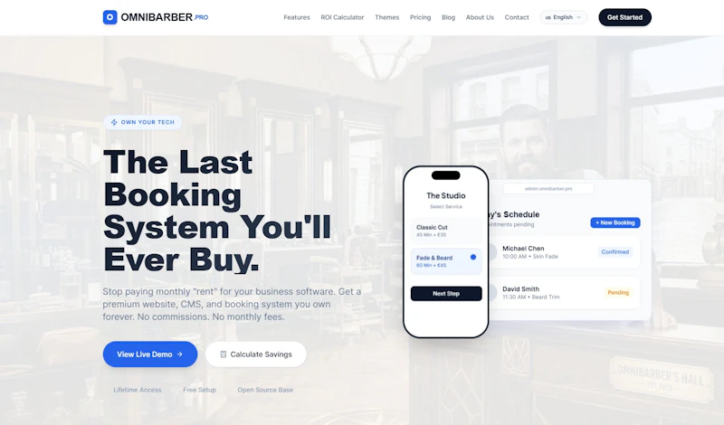 OMNIBARBER The Booking System you need screenshot 2