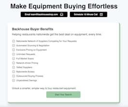 Backhouse Restaurant Equipment Assistant gallery image