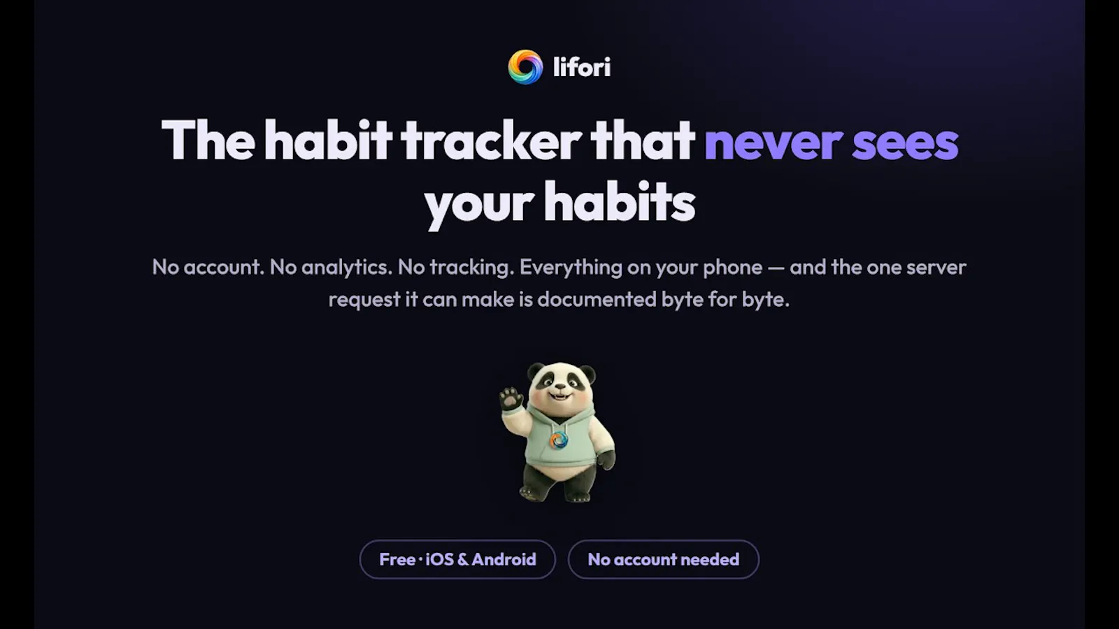 lifori - Habit Tracker & AI Coach screenshot 1 (video preview)