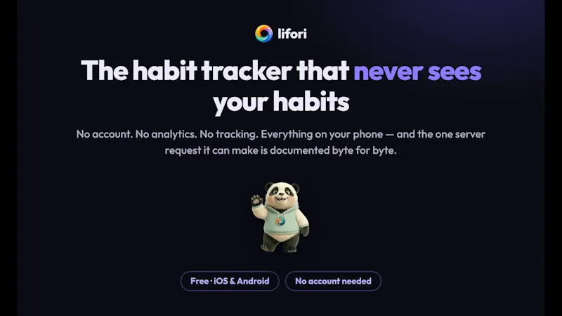 lifori - Habit Tracker & AI Coach screenshot 1 (video preview)