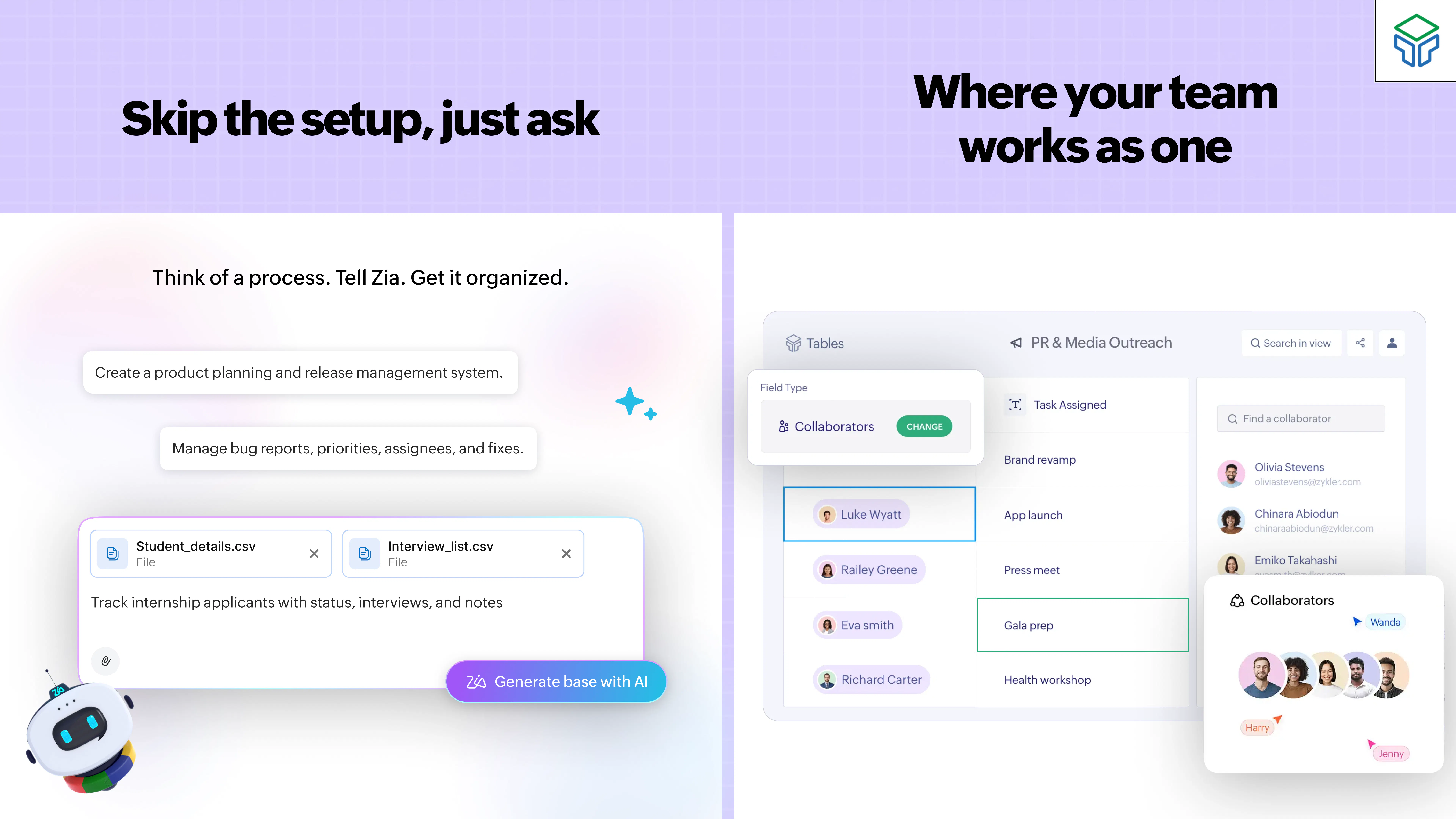 Zoho Tables gallery image