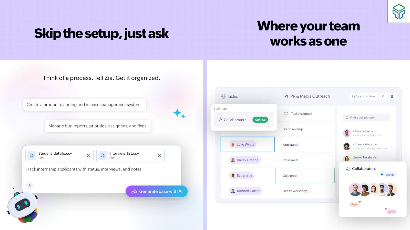 Zoho Tables screenshot 2