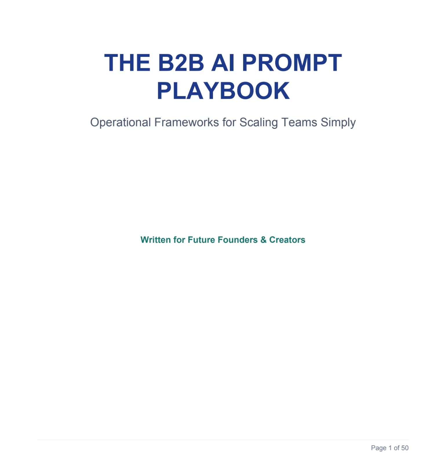 B2B AI Prompt Playbook gallery image