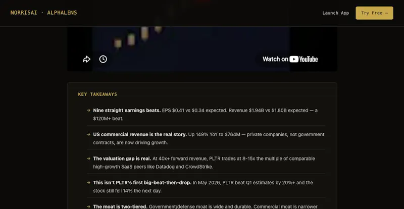 NorrisAI AlphaLens screenshot 6