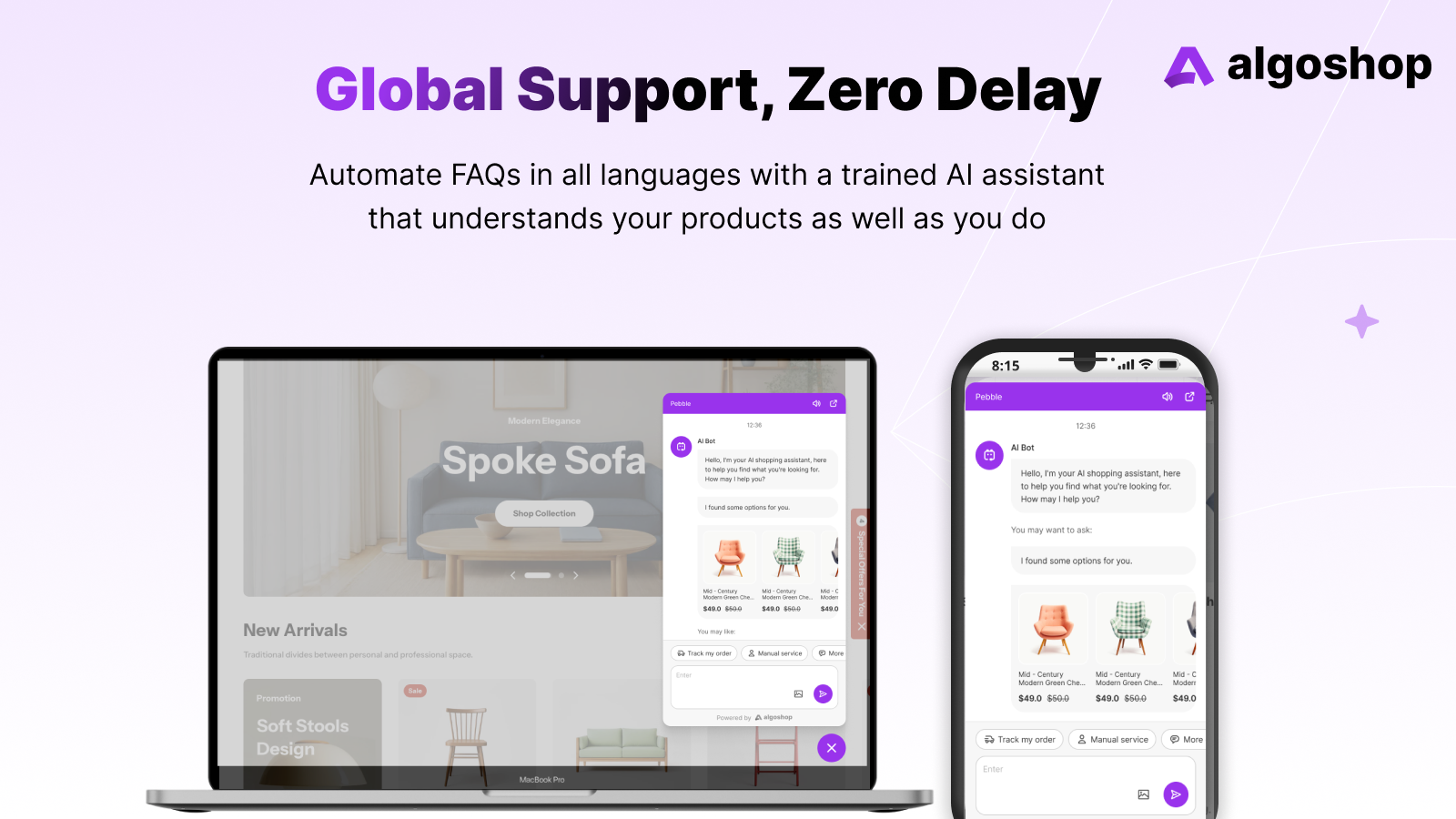 Algoshop AI Sales Chatbot gallery image