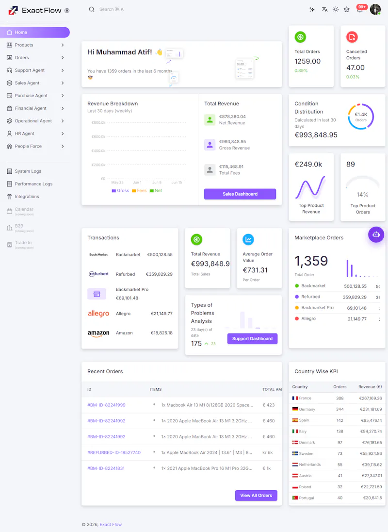 ExactFlow screenshot 1