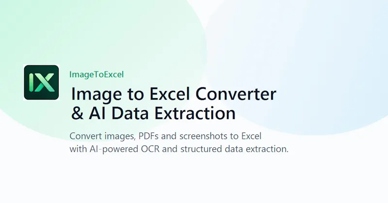 ImageToExcel screenshot 1