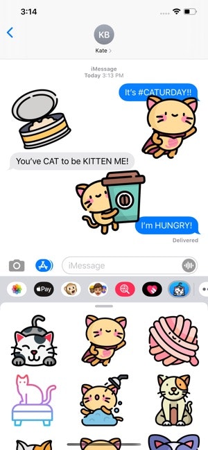Kitters! iMessage Cat Stickers -AppStore gallery image