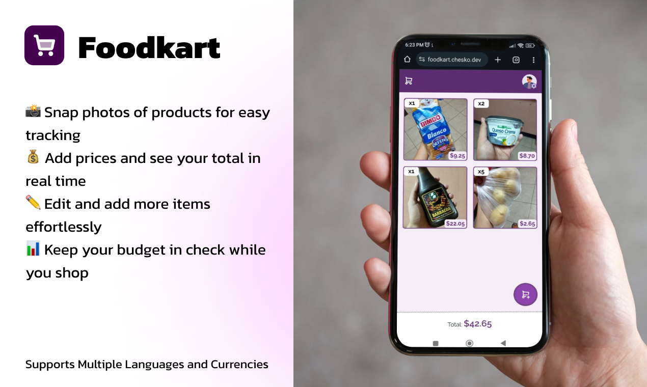 Foodkart - 지출을 추적하고 쇼핑을 즐기십시오! 미디어 1