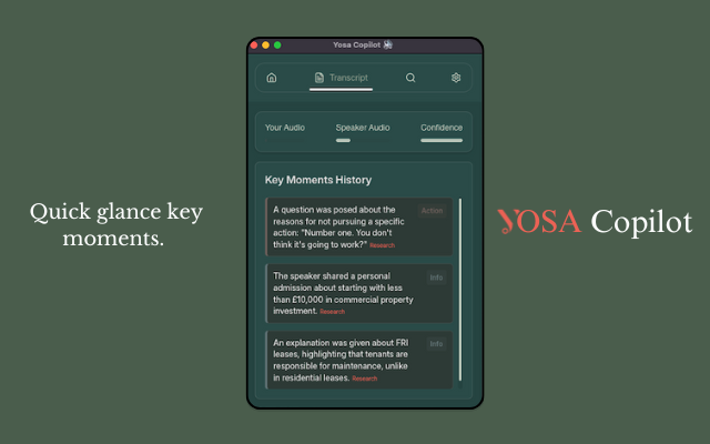 Yosa Copilot - リアルタイムコールインテリジェンスを備えた新しい秘密兵器。メディア4