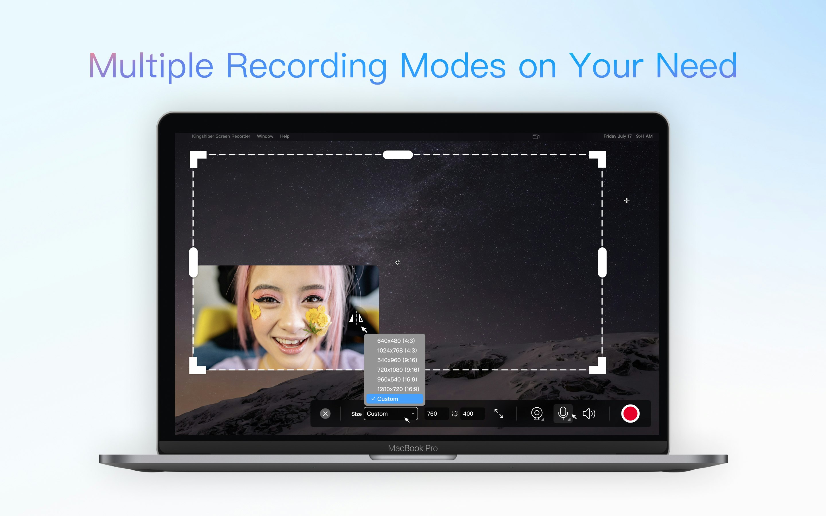 MacのKingshiperスクリーンレコーダー - あなたのMacでの録音と音声レコードを簡単に選りがちですメディア2