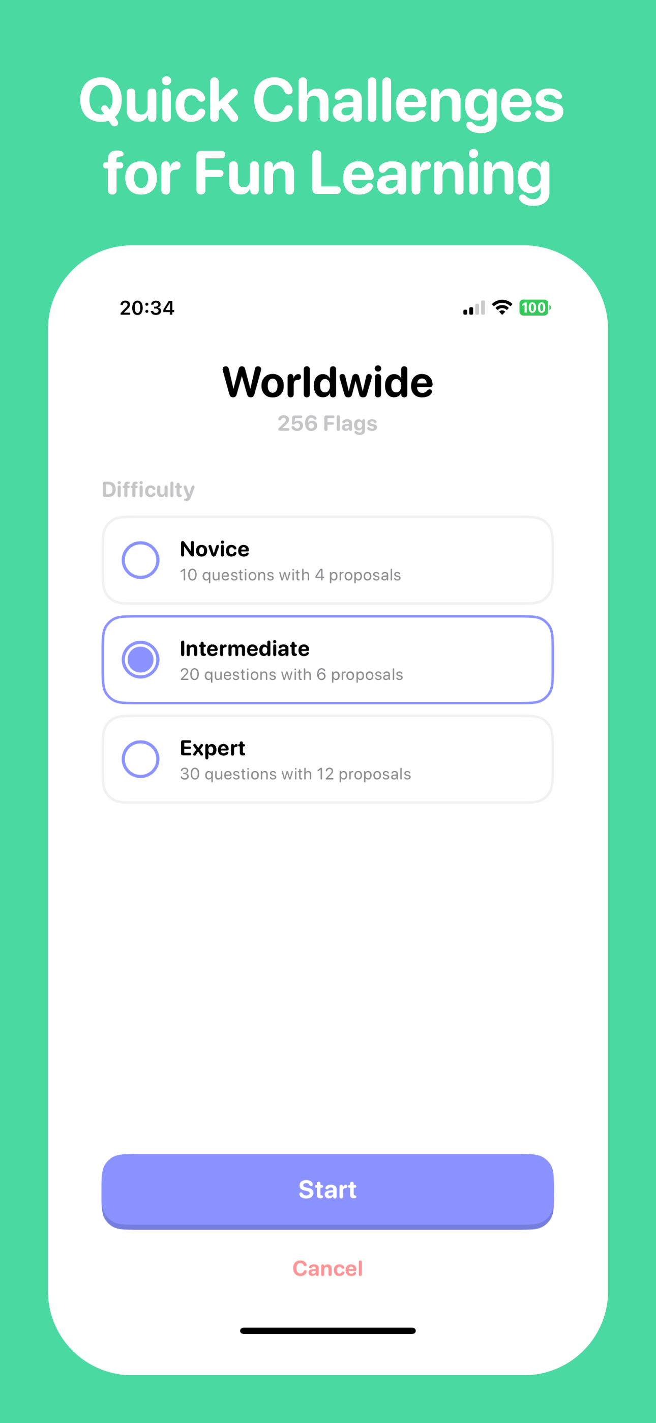 FlagsGuessr - игра в мировой викторине - FlagsGuessr - это игра о флагах, доступных на iPhone! медиа 4