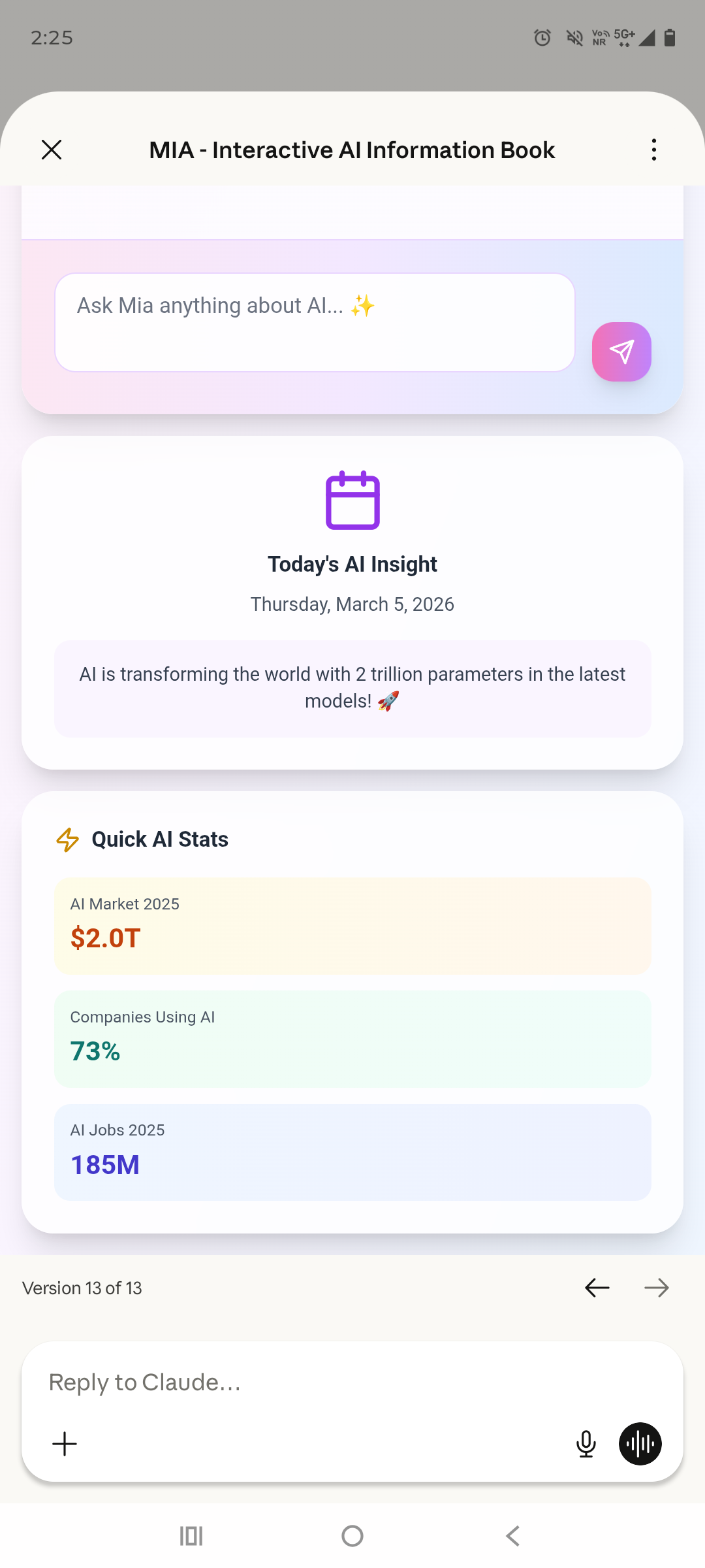 MIA  - Screenshot 2 showing product features and functionality