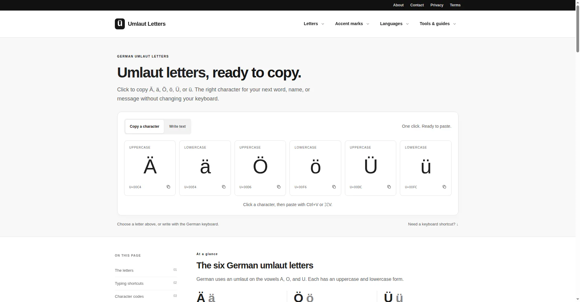 Umlaut Letters gallery image