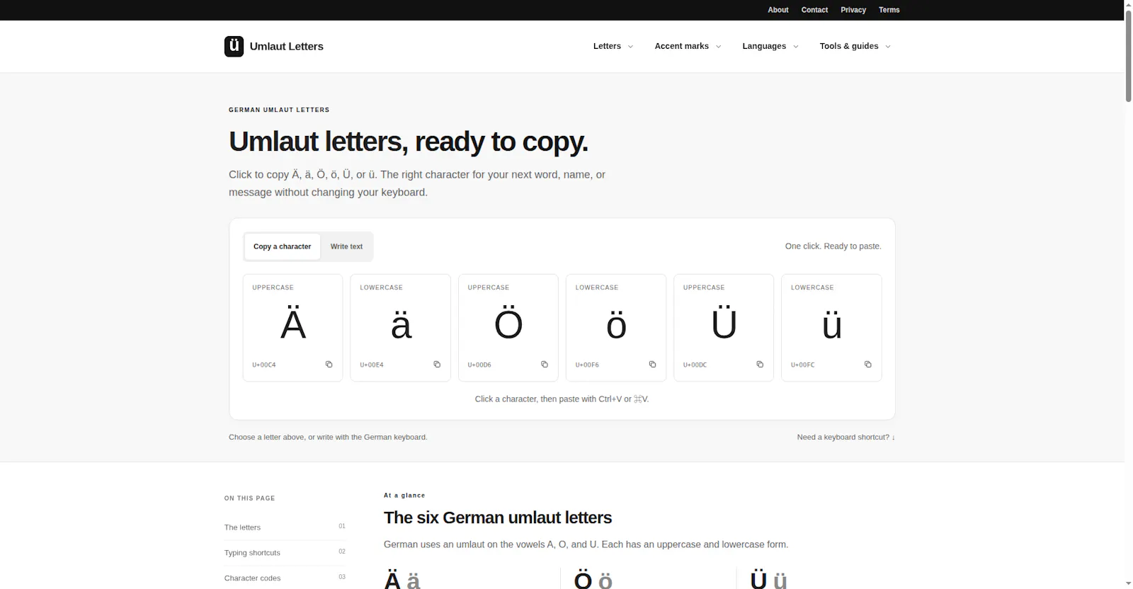 Umlaut Letters screenshot 2